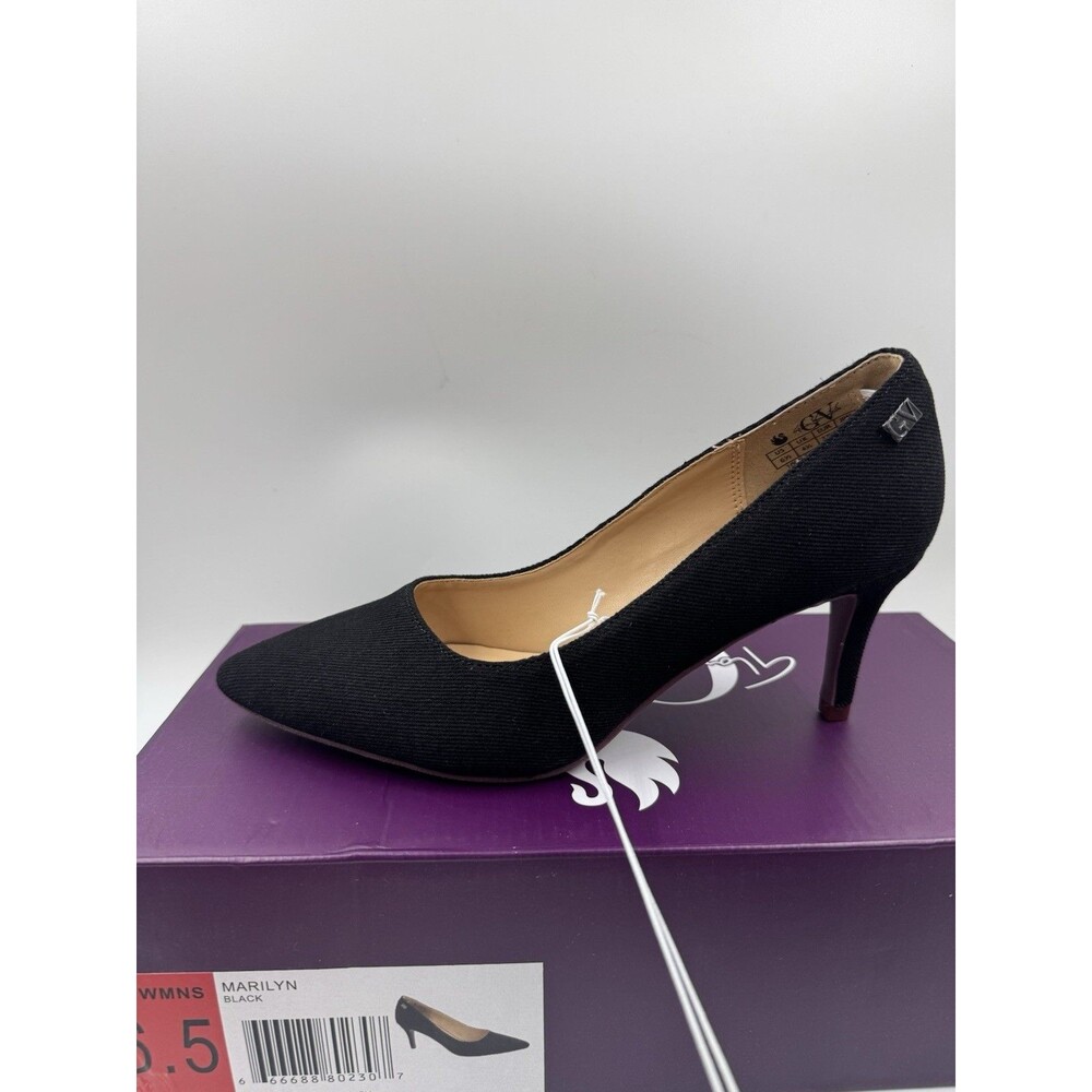 New Gloria Vanderbilt Women's Marilyn Pumps Black Closed Toe Heels Sz 6.5 Shoes - Picture 6 of 16